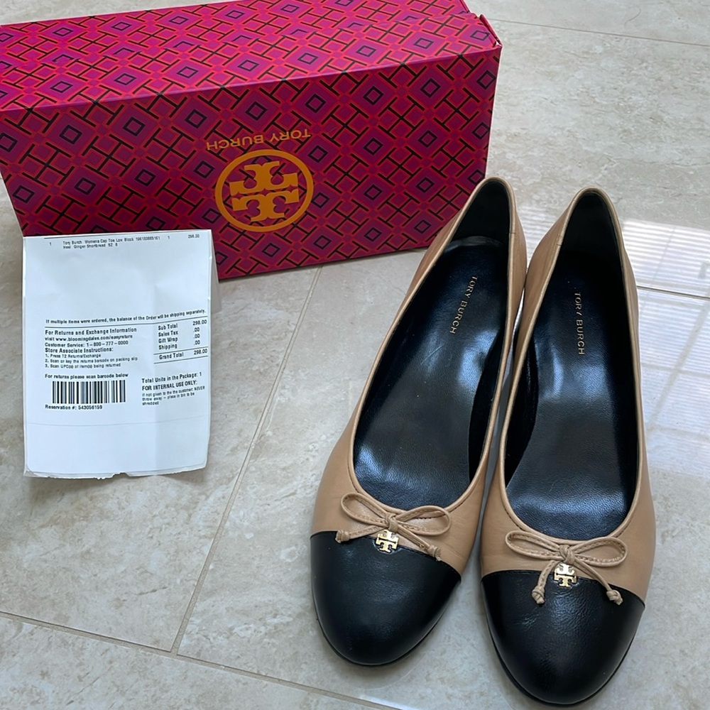Tory Burch Heeled Captoe Pump